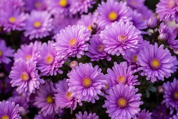 Obraz premium Aster backgrounds outdoors blossom.