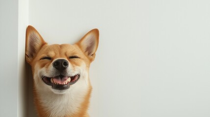 Cheerful dog showcasing joyful personality and charm