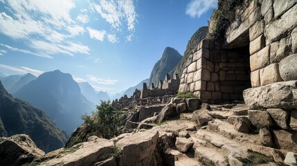 Stunning panoramic view of machu picchu peru landscape photography ancient ruins scenic mountains travel inspiration