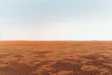 Barren Martian landscape desktop wallpaper