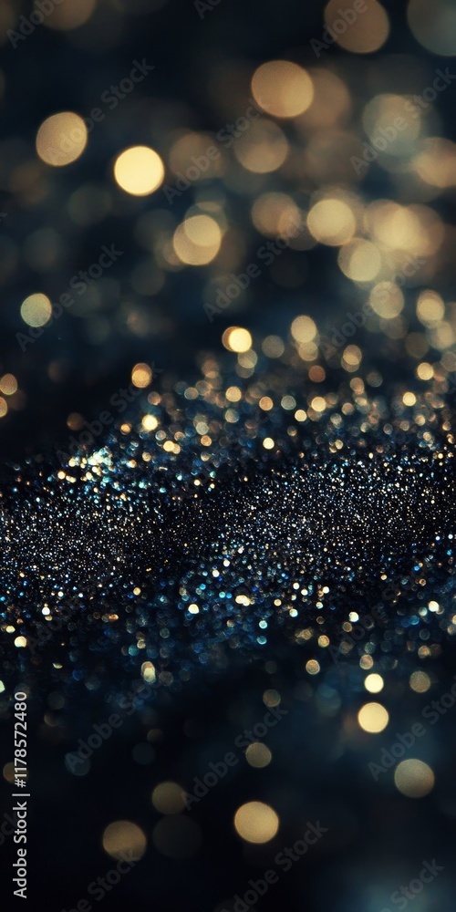 Poster this stunning abstract background features glitter and bokeh lights, creating a magical and vibrant 