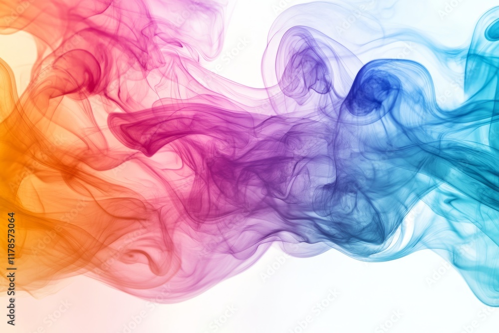 Aufkleber a smooth and vibrant abstract background featuring colorful swirling effects. ideal for creative pro