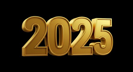 Happy New Year 2025 vibrant design. For New Year themes, celebrations, and seasonal decor. Suitable for use in greeting cards, calendars, banners, posters, digital graphics, and event promotions