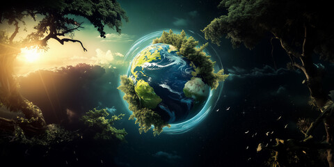 Fototapeta premium earth in space