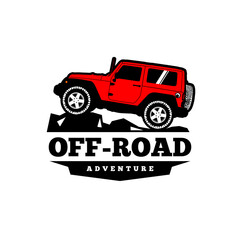 offroad adventure car 4x4 logo vector