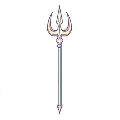 side view of a minimalist trident