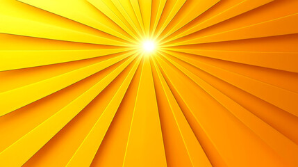 Obraz premium Radiant Sunburst: A Dazzling Abstract Background of Yellow and Orange Rays
