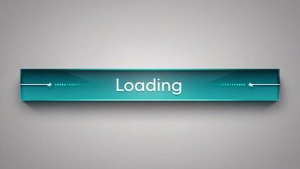 Sleek UI Loading Bar Design Featuring Smooth Gradient and Clean Aesthetics