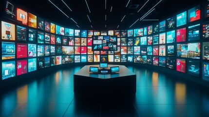 Immersive digital content control room.