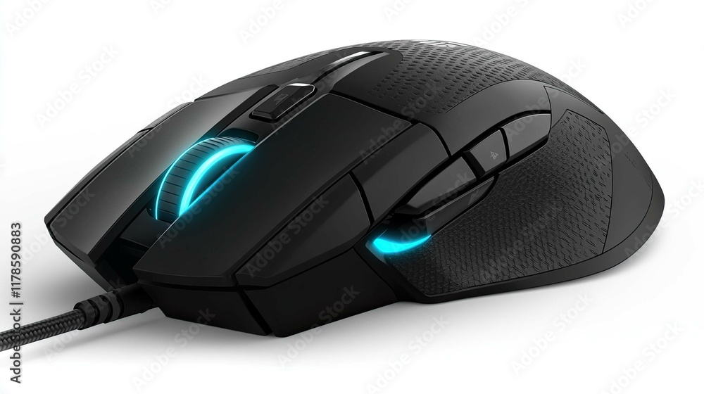 Poster a mouse designed with a low profile for comfort during long hours of use