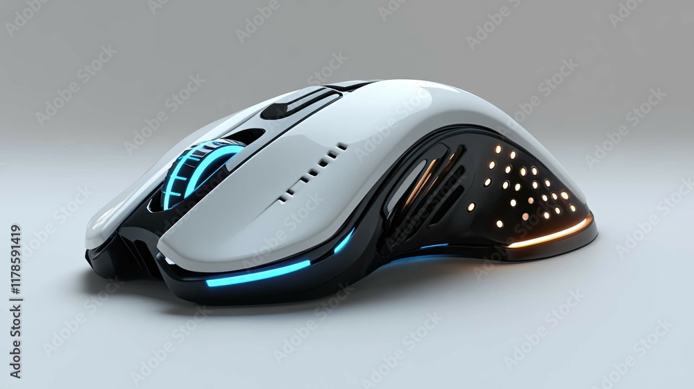 Poster a mouse with a programmable button setup for a custom gaming experience