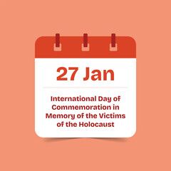 Holocaust Remembrance: A Global Day of Reflection Vector Design