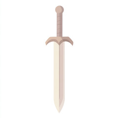 side view of a minimalist sword simple vector