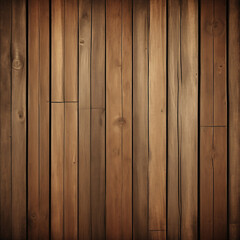 Obraz premium A high-resolution image of aged wooden planks with a natural grain texture, in warm brown tones, suitable for rustic or vintage themes.