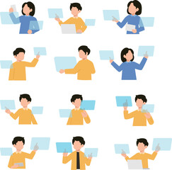 Flat Illustration Business Technology