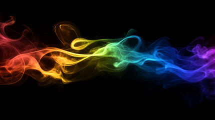 Abstract background with colorful smoke explosion