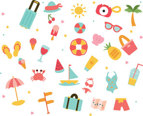 Special summer season illustration