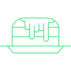 Pancakes icon single vector illustration