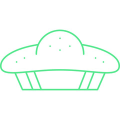 Pie icon single vector illustration