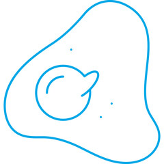 Fried Egg icon single vector illustration