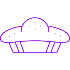 Pie icon single vector illustration