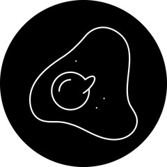Fried Egg icon single vector illustration