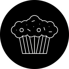 Muffin icon single vector illustration