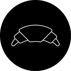 Crossiant II icon single vector illustration