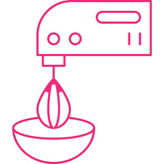 Flour Mixer icon single vector illustration