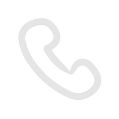White Phone icon design template element png file 