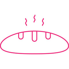 Slice of Bread icon single vector illustration