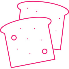 Bread icon single vector illustration