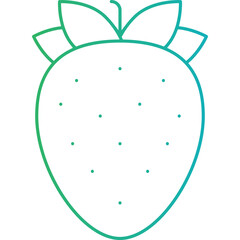Strawberry icon single vector illustration