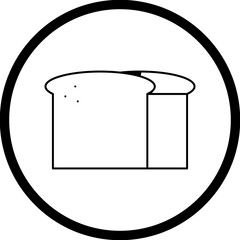 French Bread icon single vector illustration