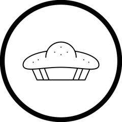 Pie icon single vector illustration