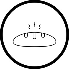 Slice of Bread icon single vector illustration