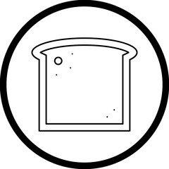 Sliced loaf of Bread icon single vector illustration