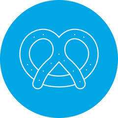 Pretzel icon single vector illustration