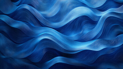 Obraz premium abstract blue background, wavy abstract blue lines in wave shape, data flow concept