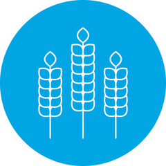 Wheat icon single vector illustration