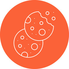 Biscuit II icon single vector illustration