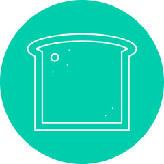 Sliced loaf of Bread icon single vector illustration