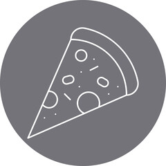 Slice of Pizza icon single vector illustration