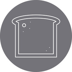 Sliced loaf of Bread icon single vector illustration