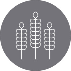 Wheat icon single vector illustration