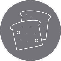 Bread icon single vector illustration