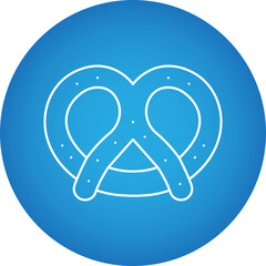 Pretzel icon single vector illustration
