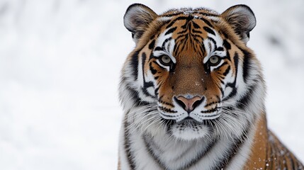Fototapeta premium Majestic Adult Tiger in Clean Environment