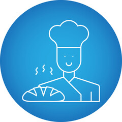 Baker icon single vector illustration