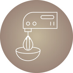 Flour Mixer icon single vector illustration